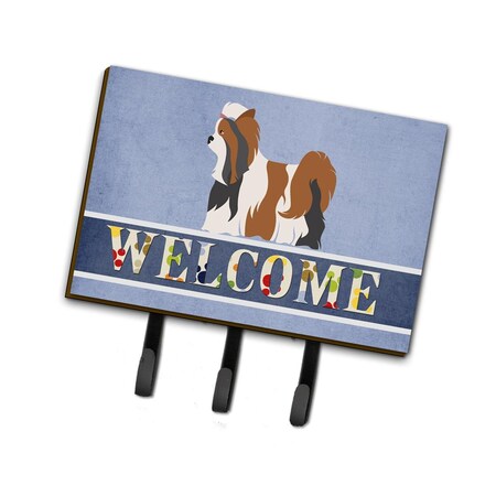 Carolines Treasures Biewer Terrier Welcome Leash or Key Holder BB8308TH68